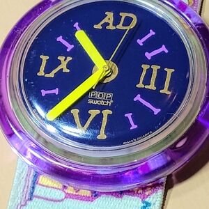 1992 Vintage Pop Swatch "LANCELOT" Needs Battery​